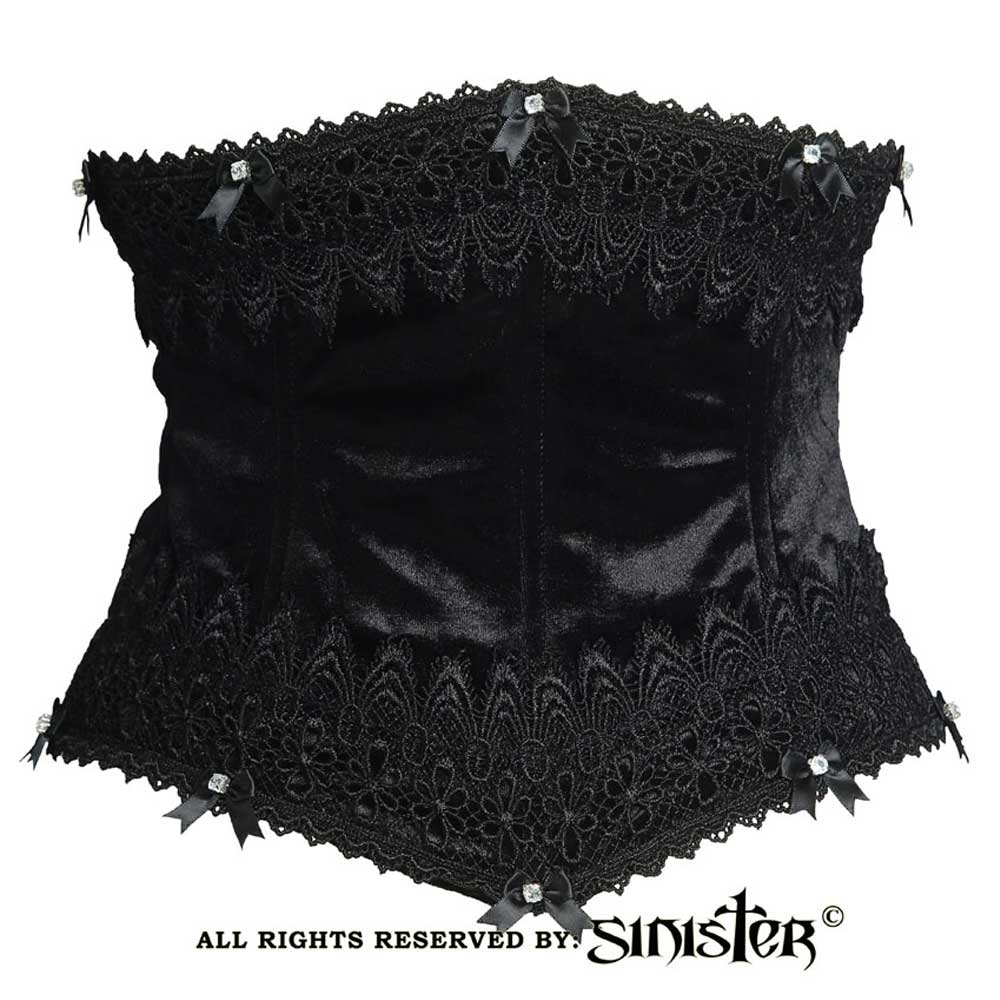 Sinister - K067 Corset sous la poitrine - Noir